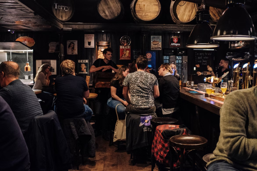 People in a pub