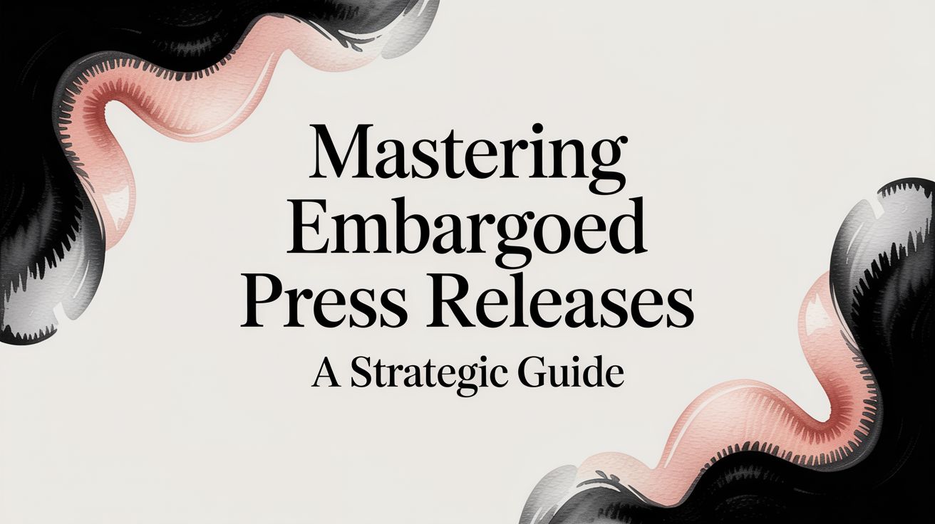 Mastering Embargoed Press Releases A Strategic Guide