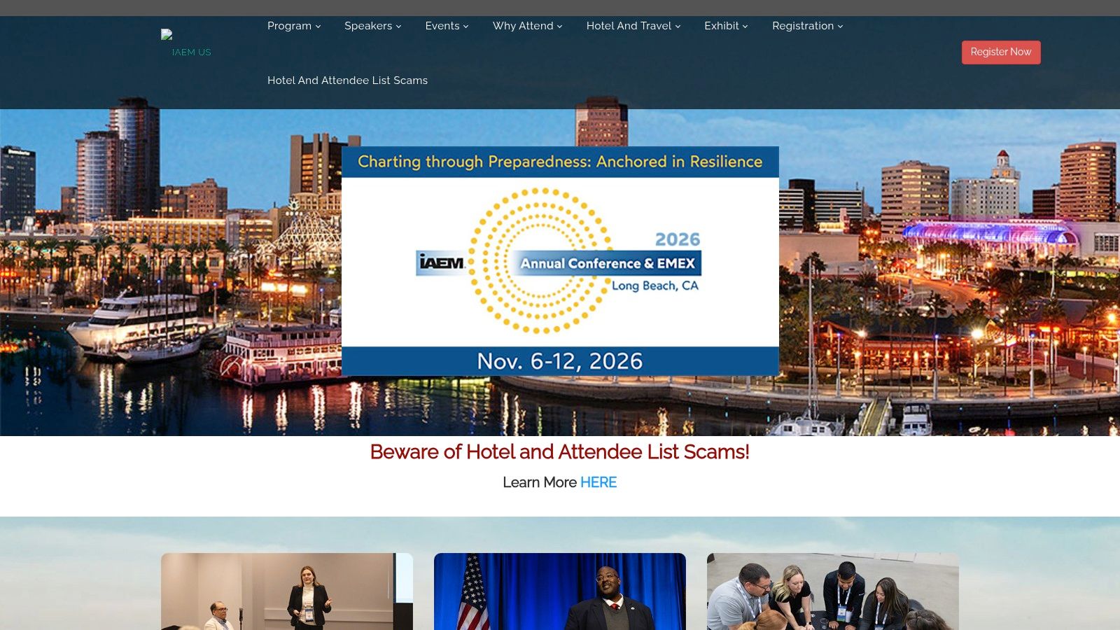 IAEM Annual Conference & EMEX – International Association of Emergency Managers (Long Beach, CA)