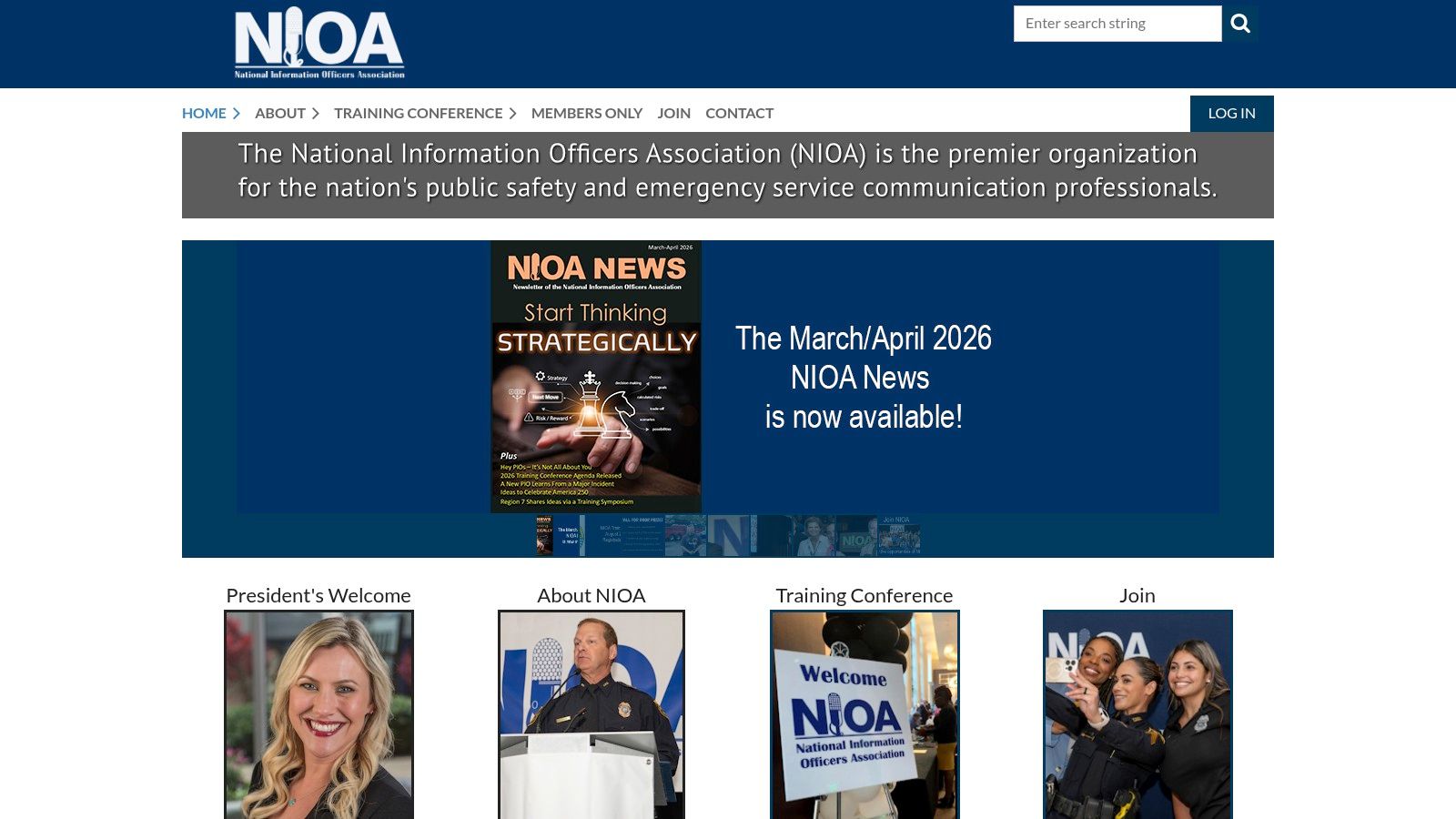 NIOA Annual Training Conference (National Information Officers Association) – Clearwater Beach, FL