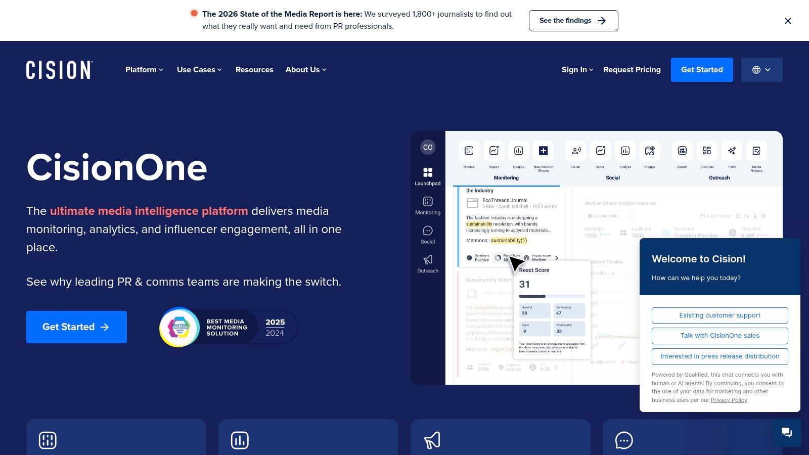 Cision (CisionOne + PR Newswire ecosystem)