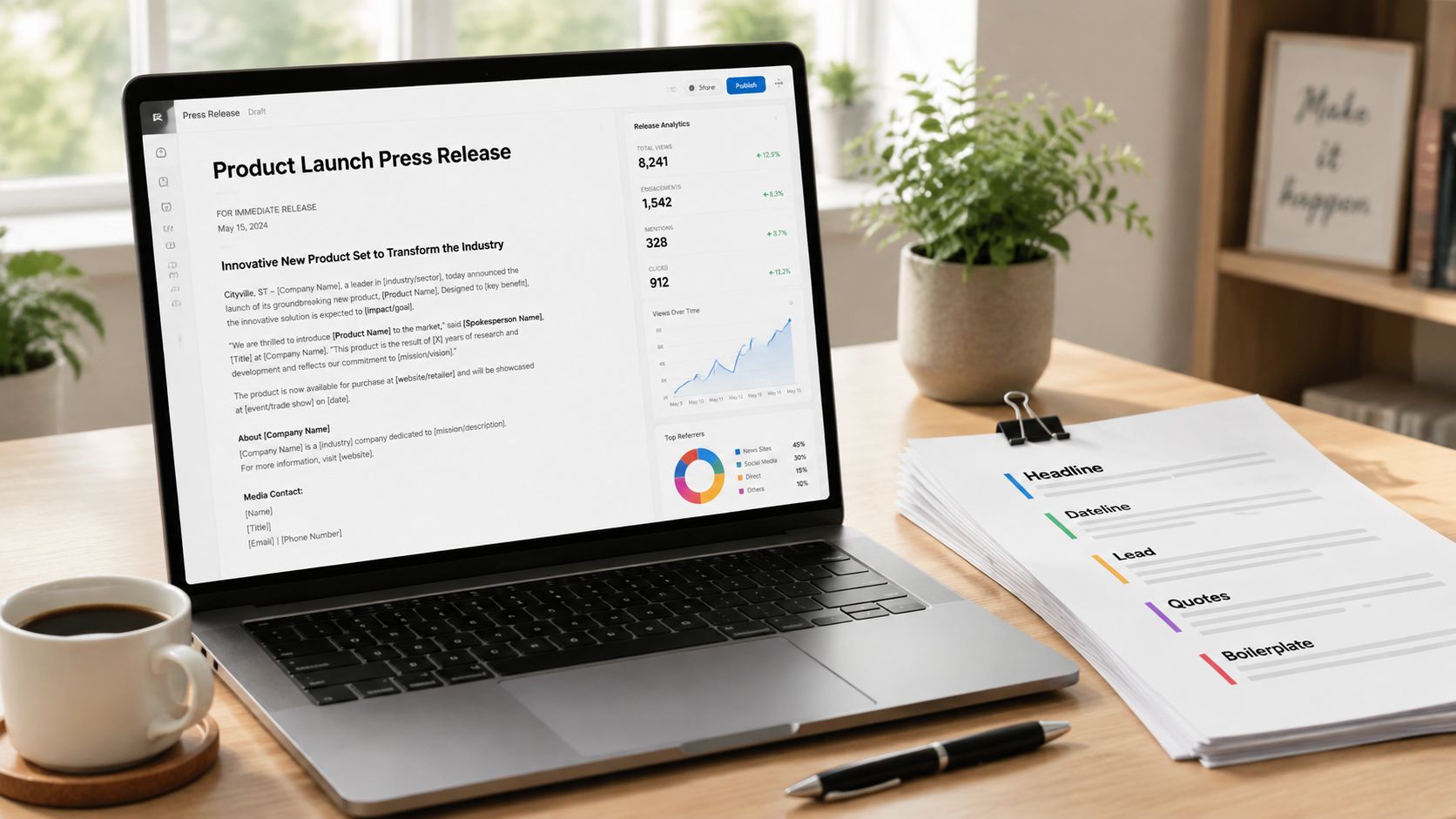 Screenshot from https://example.com/press-release-sample.png